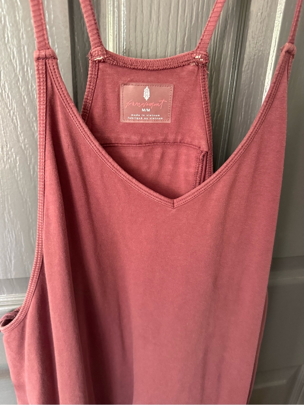 Free People Mauve Pink Jumpsuit Romper with Pockets - Picture 2 of 2